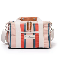 The Premium Cooler Bag - Bistro Dusty Pink Stripe