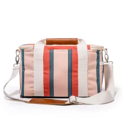 The Premium Cooler Bag - Bistro Dusty Pink Stripe