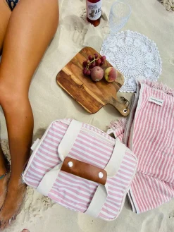 The Premium Cooler Bag - Lauren'S Pink Stripe