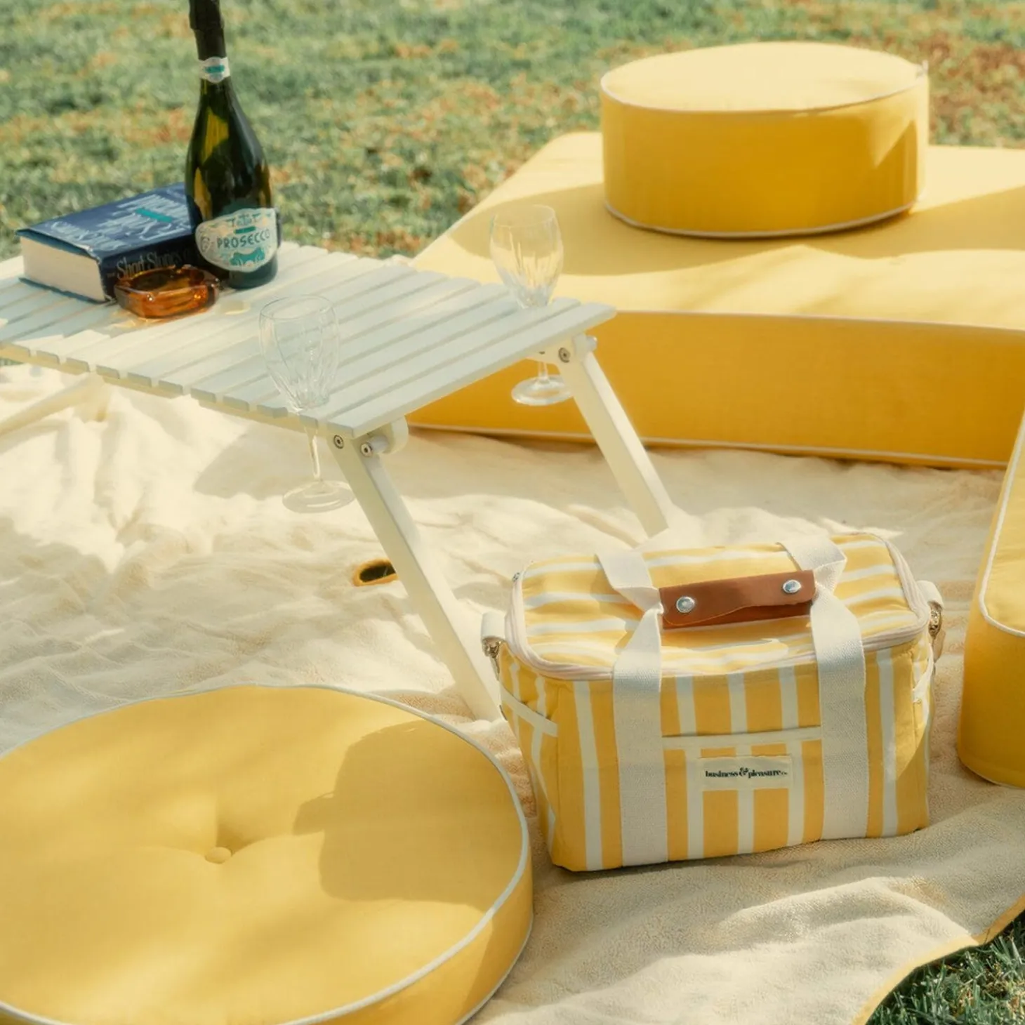 The Premium Cooler Bag - Monaco Mimosa Stripe