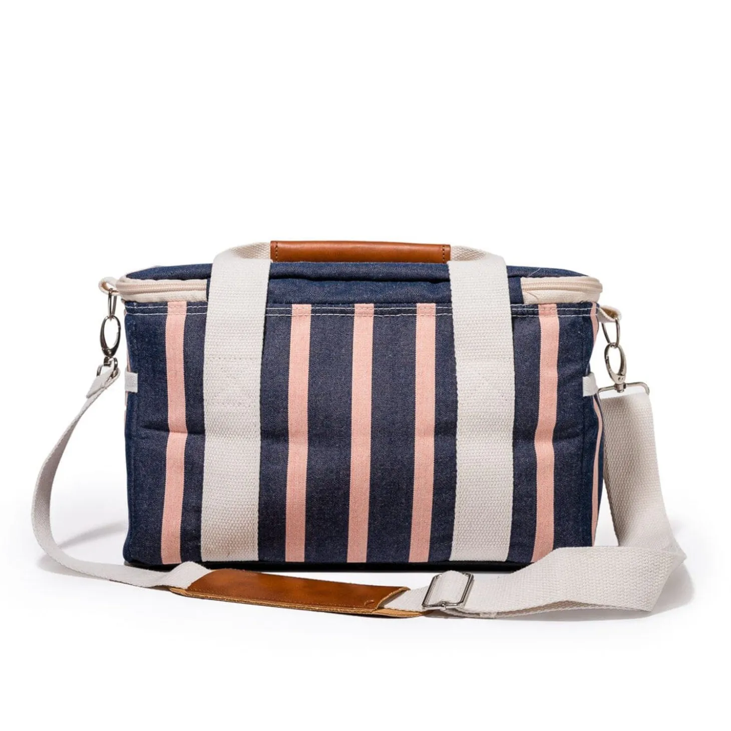 The Premium Cooler Bag - Monaco Navy And Pink Stripe