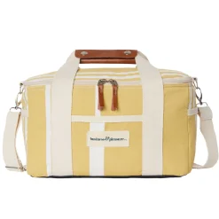 The Premium Cooler Bag - Vintage Yellow Stripe