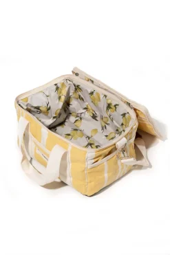 The Premium Cooler Bag - Vintage Yellow Stripe