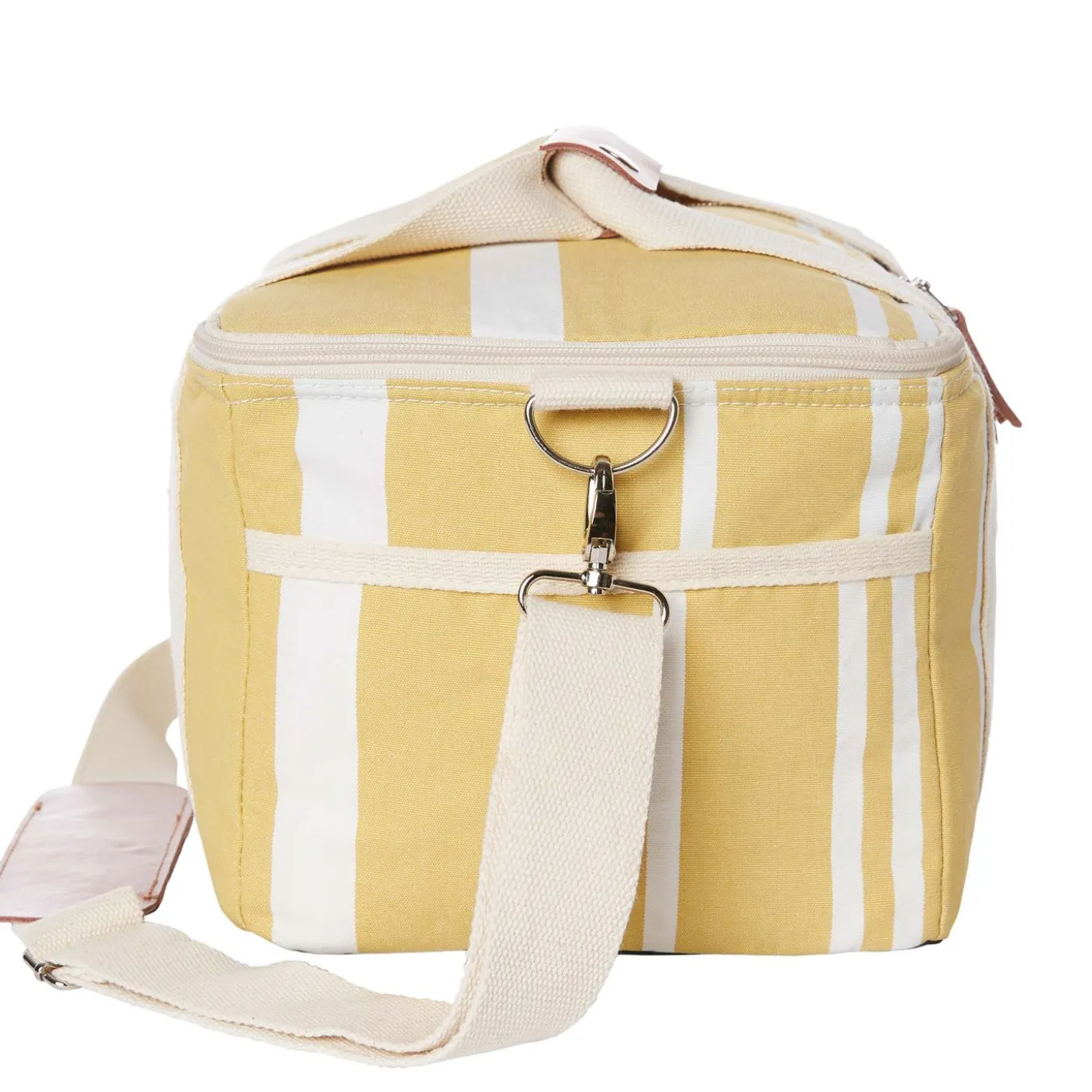 The Premium Cooler Bag - Vintage Yellow Stripe