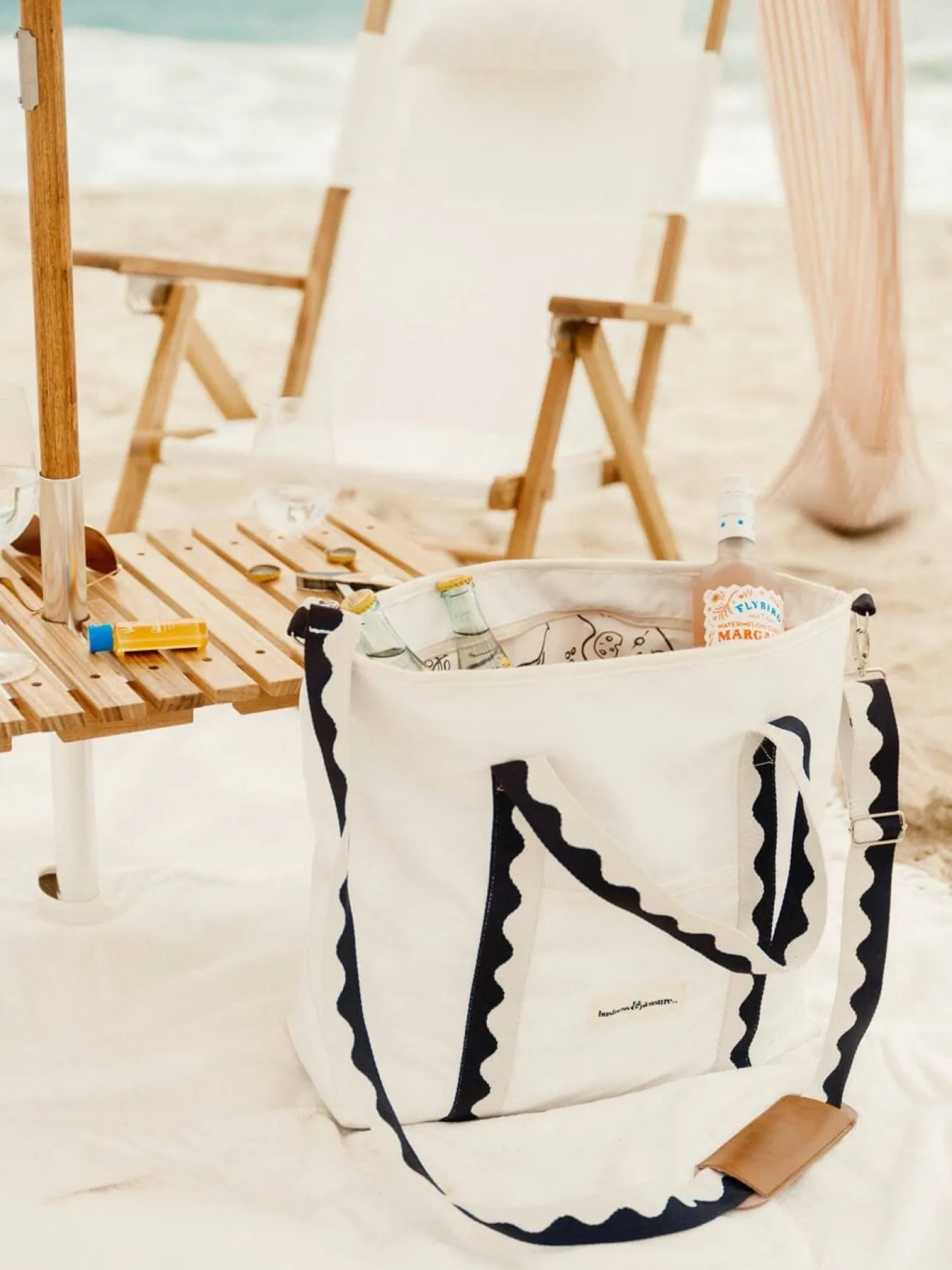 The Premium Cooler Tote Bag - Rivie White
