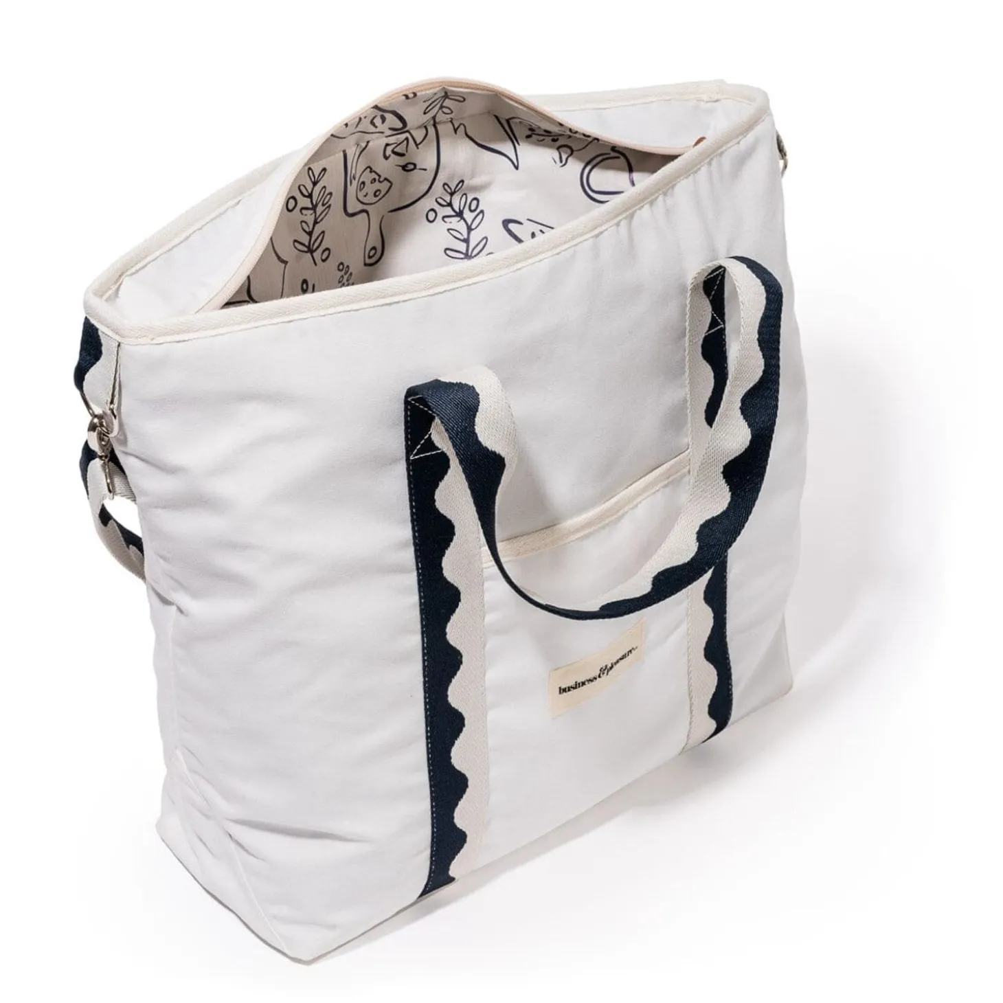 The Premium Cooler Tote Bag - Rivie White