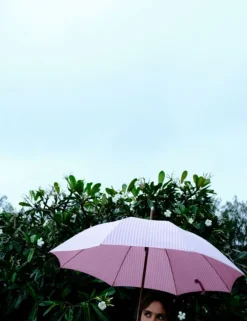 The Rain Umbrella - Lauren'S Pink Stripe