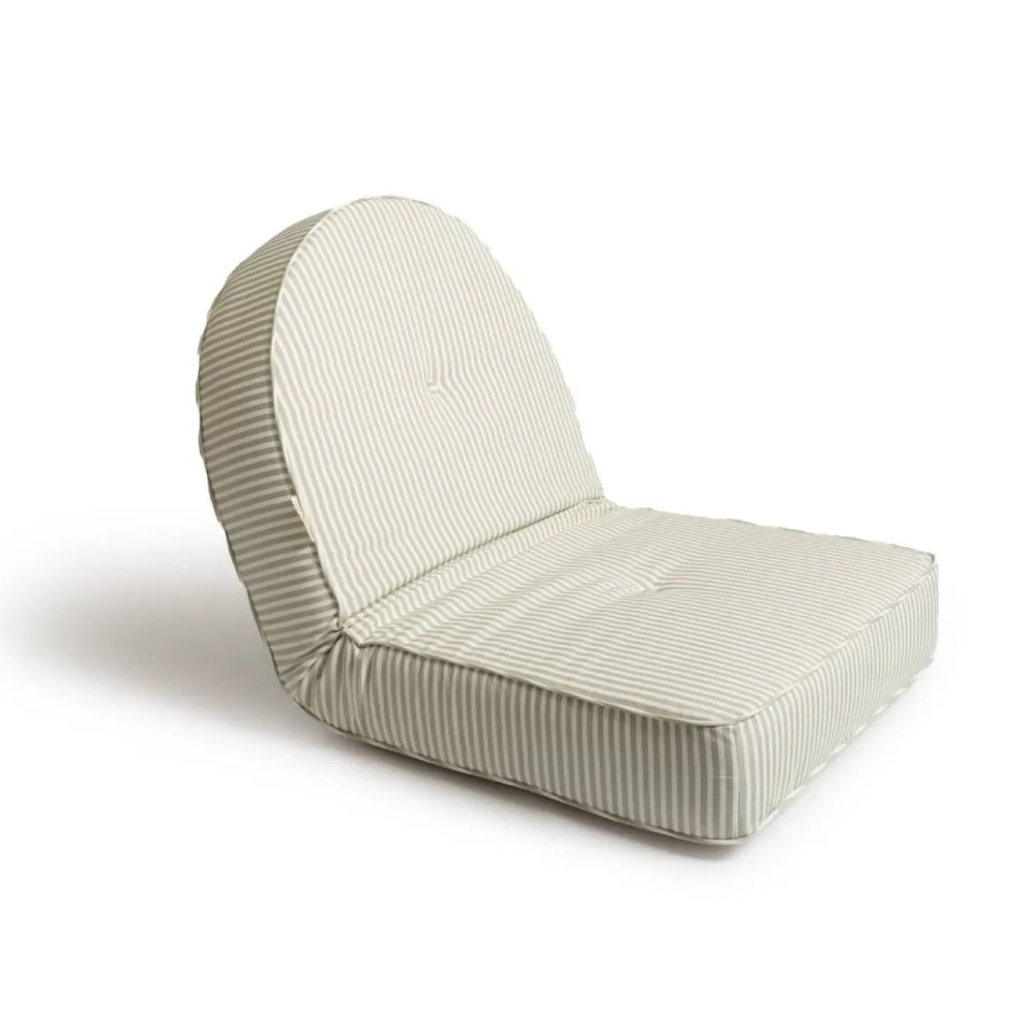 The Reclining Pillow Lounger - Lauren'S Sage Stripe