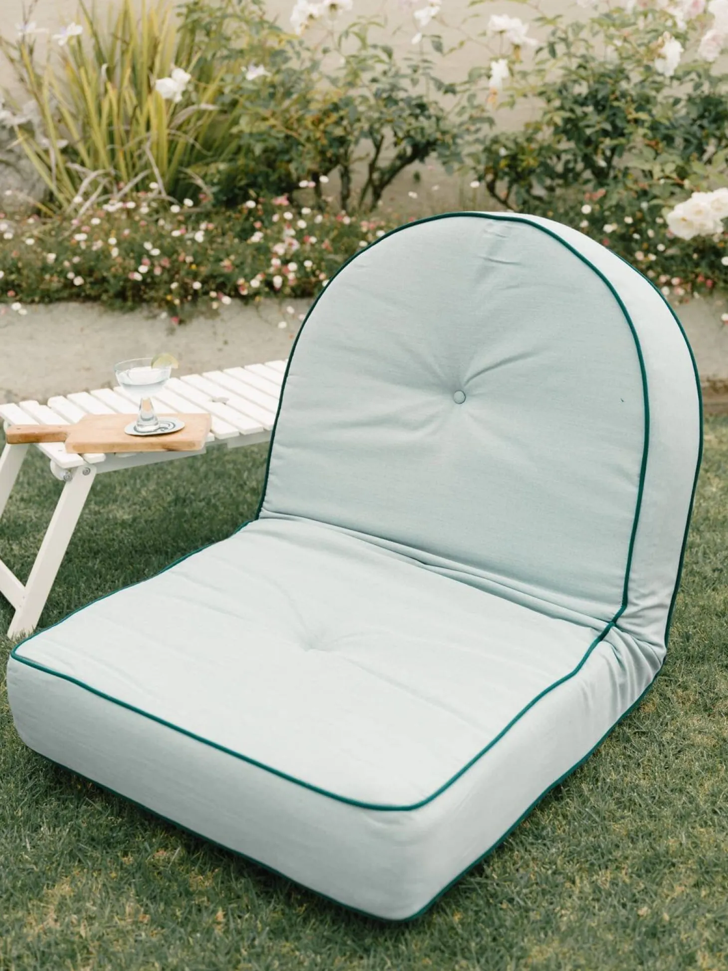 The Reclining Pillow Lounger - Rivie Green