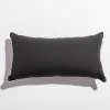 The Rectangle Throw Pillow - Rivie Black