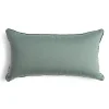 The Rectangle Throw Pillow - Rivie Green
