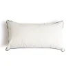 The Rectangle Throw Pillow - Rivie White