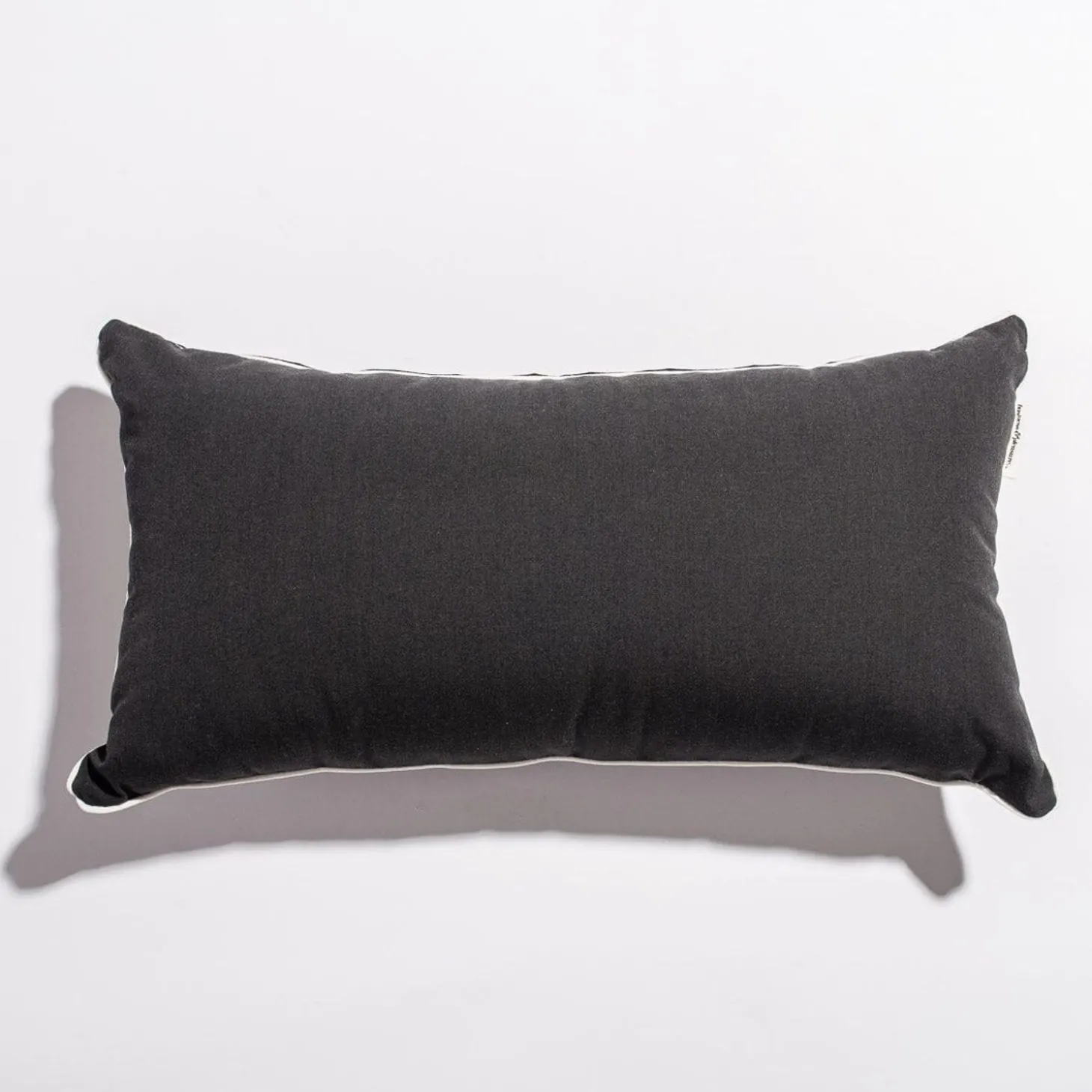 The Rectangle Throw Pillow - Rivie Black