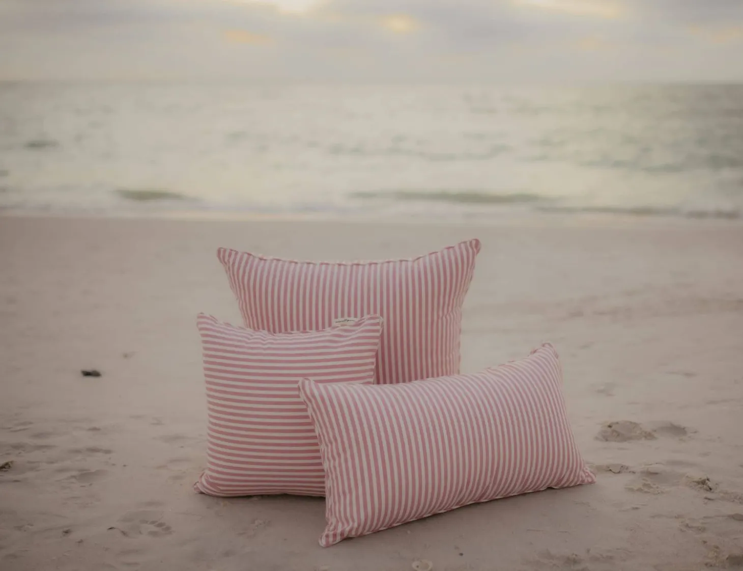 The Rectangle Throw Pillow - Lauren'S Pink Stripe