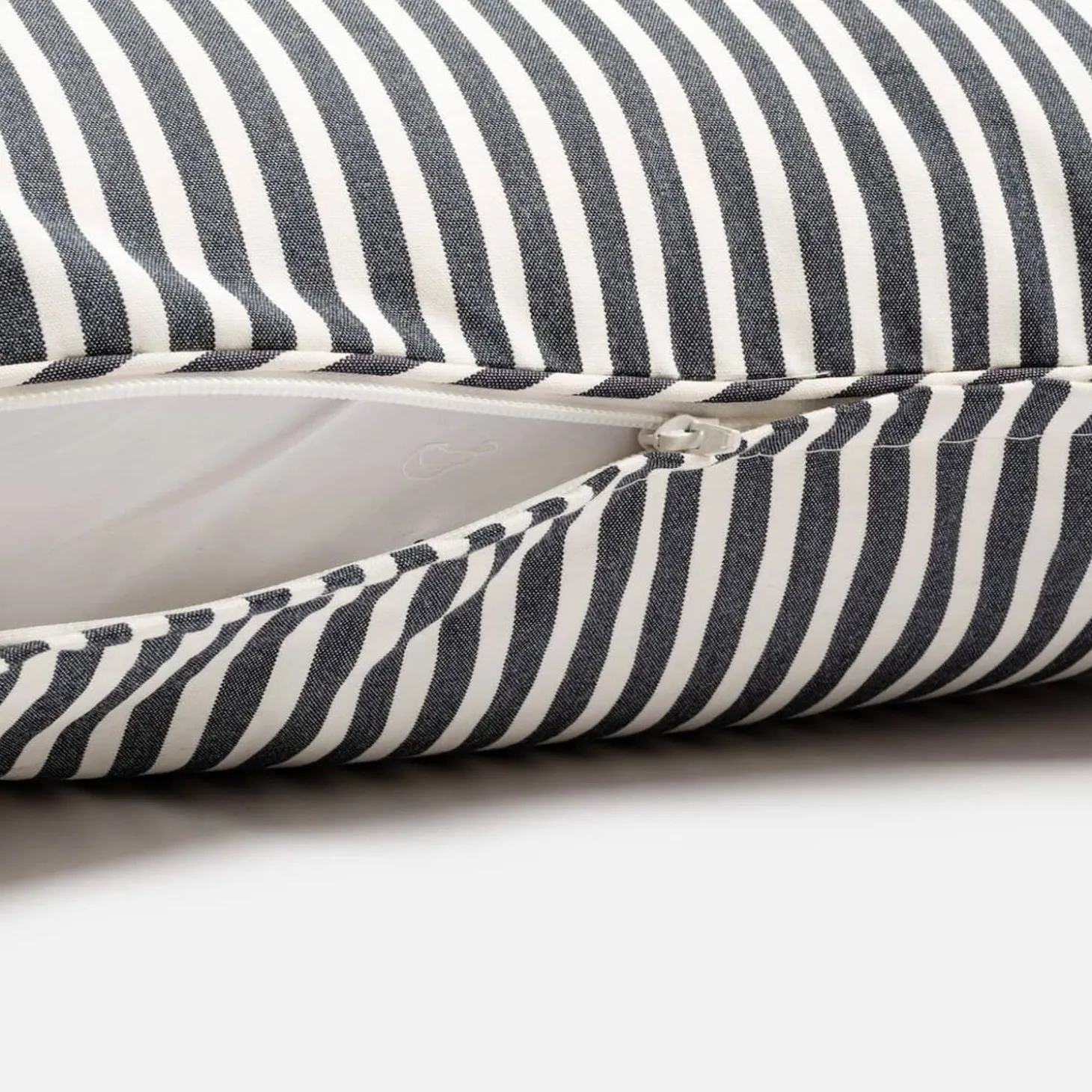 The Rectangle Throw Pillow - Lauren'S Navy Stripe