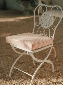 The Seat Pillow - Lauren'S Pink Stripe