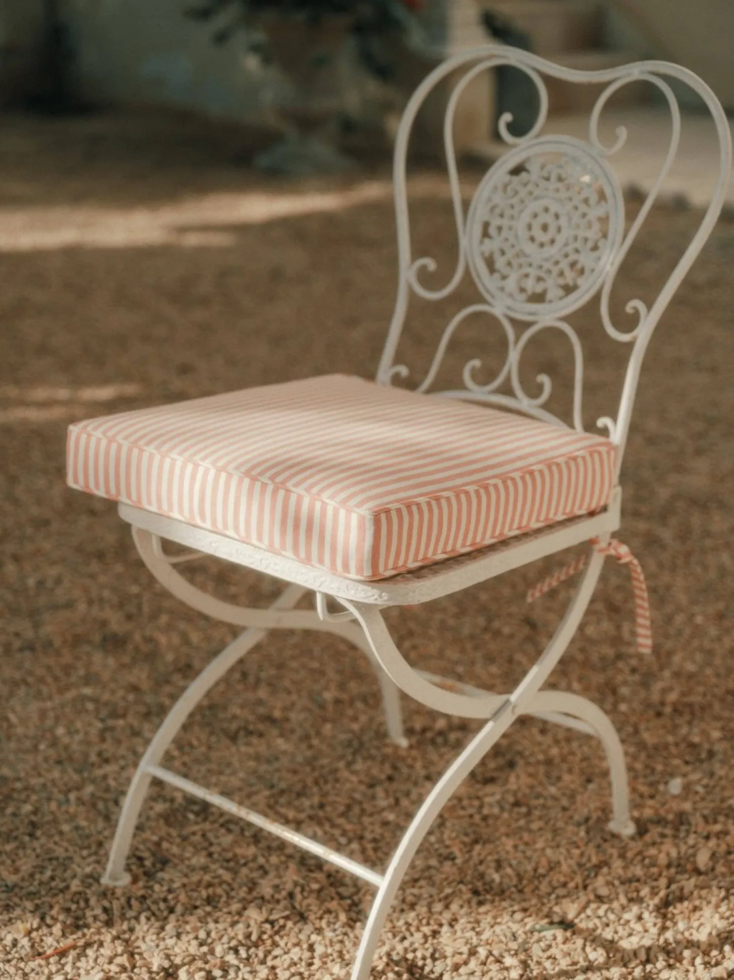 The Seat Pillow - Lauren'S Pink Stripe