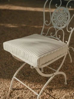 The Seat Pillow - Lauren'S Sage Stripe