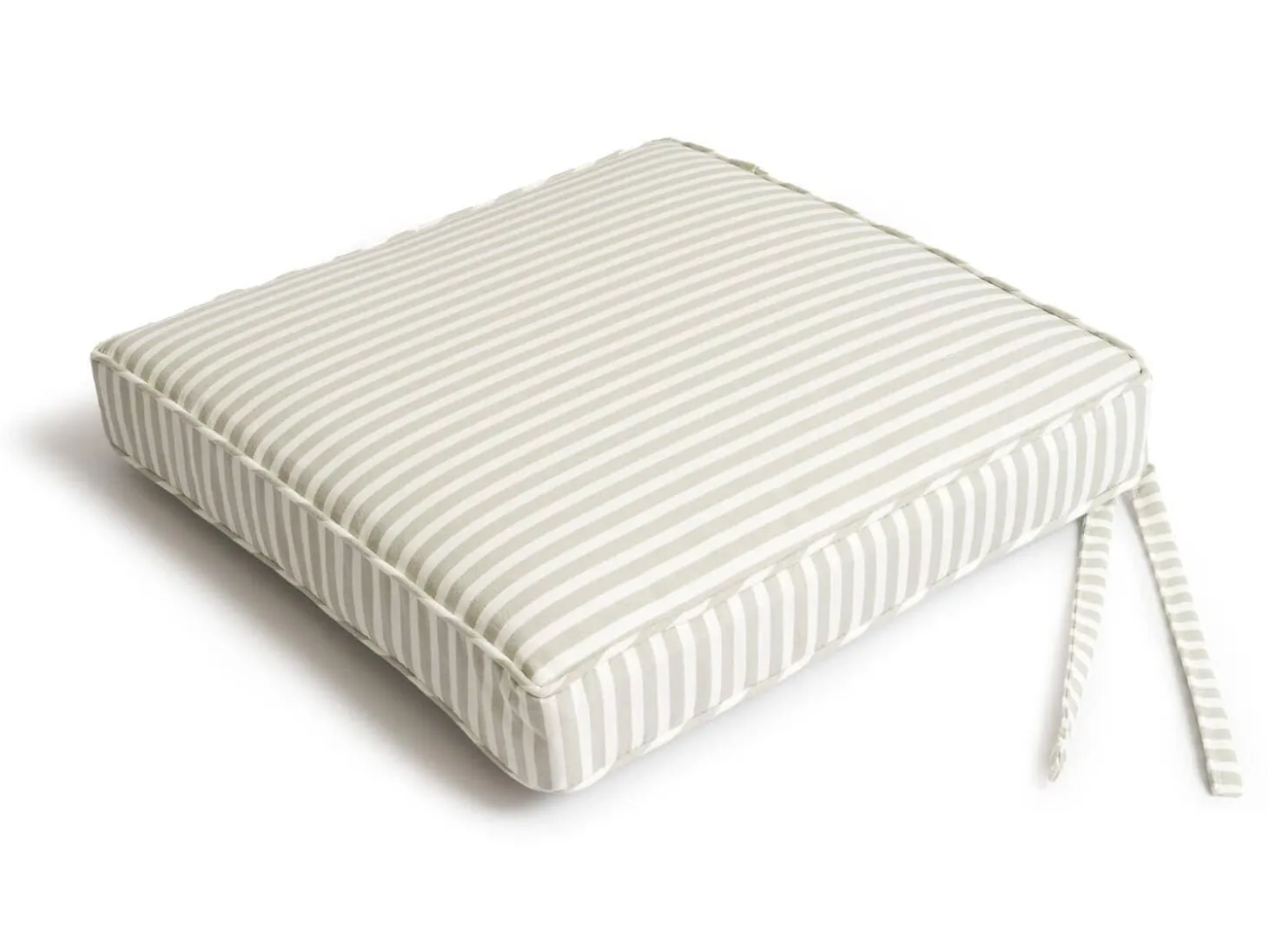 The Seat Pillow - Lauren'S Sage Stripe
