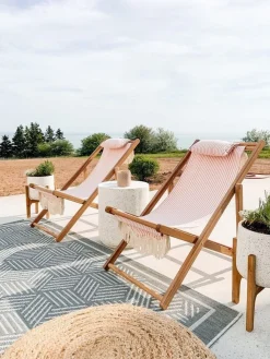 The Sling Chair - Lauren'S Pink Stripe