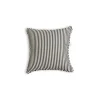 The Small Square Throw Pillow - Lauren'S Navy Stripe