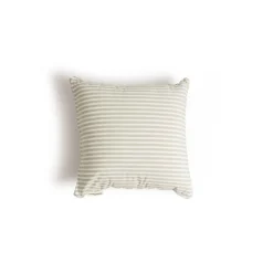 The Small Square Throw Pillow - Lauren'S Sage Stripe