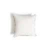 The Small Square Throw Pillow - Rivie White