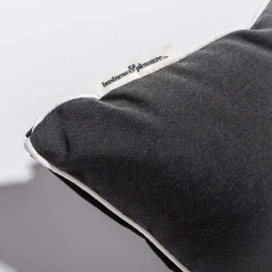 The Small Square Throw Pillow - Rivie Black