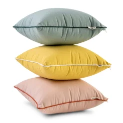 The Small Square Throw Pillow - Rivie Green