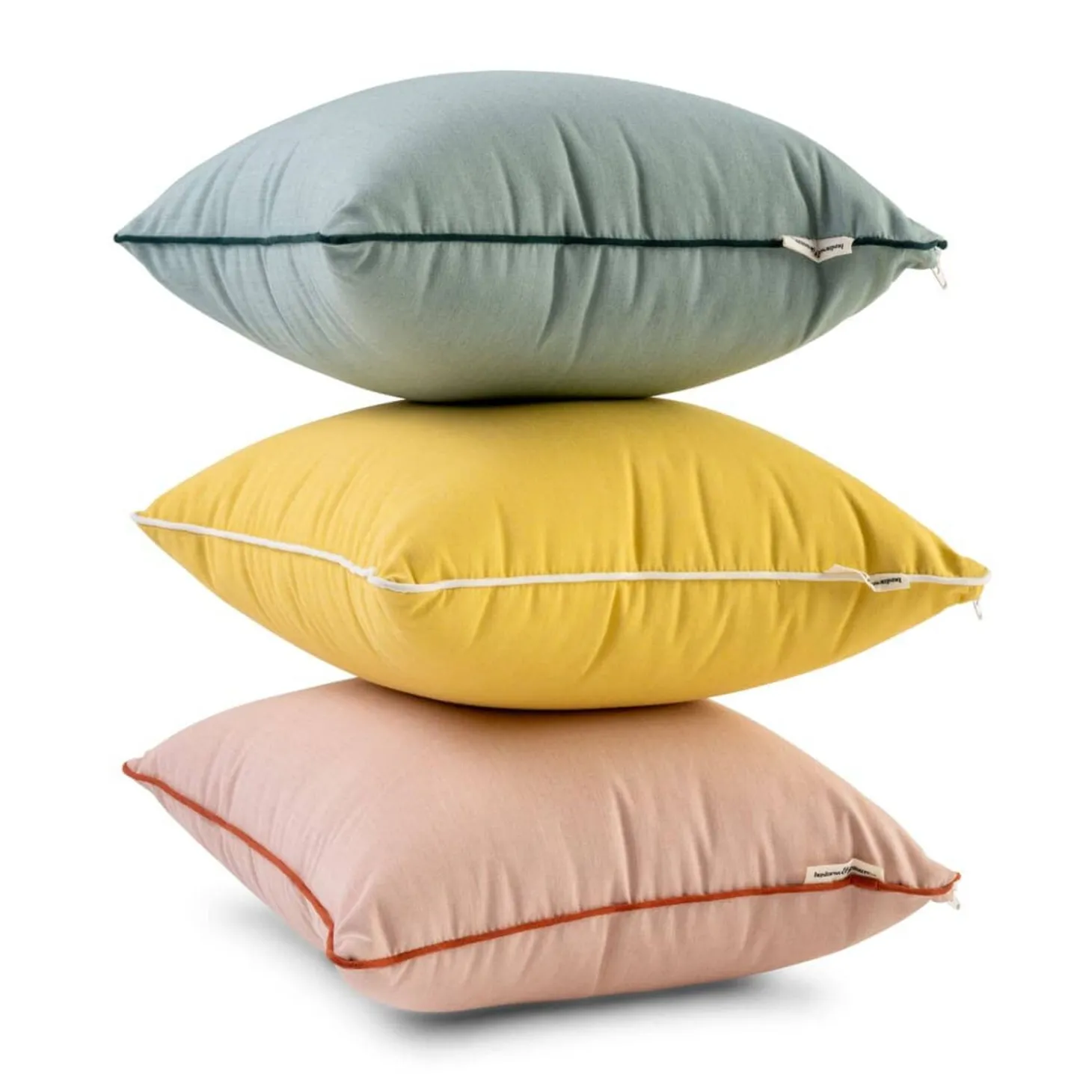 The Small Square Throw Pillow - Rivie Green