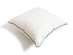 The Small Square Throw Pillow - Rivie White