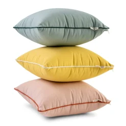 The Small Square Throw Pillow - Rivie Pink