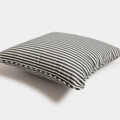 The Small Square Throw Pillow - Lauren'S Navy Stripe