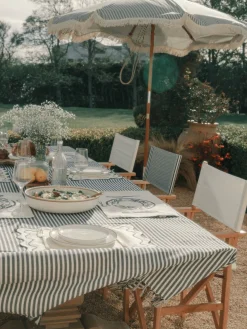 The Table Cloth - Lauren'S Navy Stripe