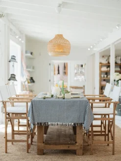 The Table Cloth - Lauren'S Navy Stripe