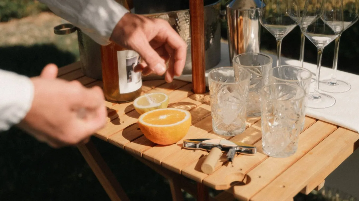 The Tall Folding Table - Teak
