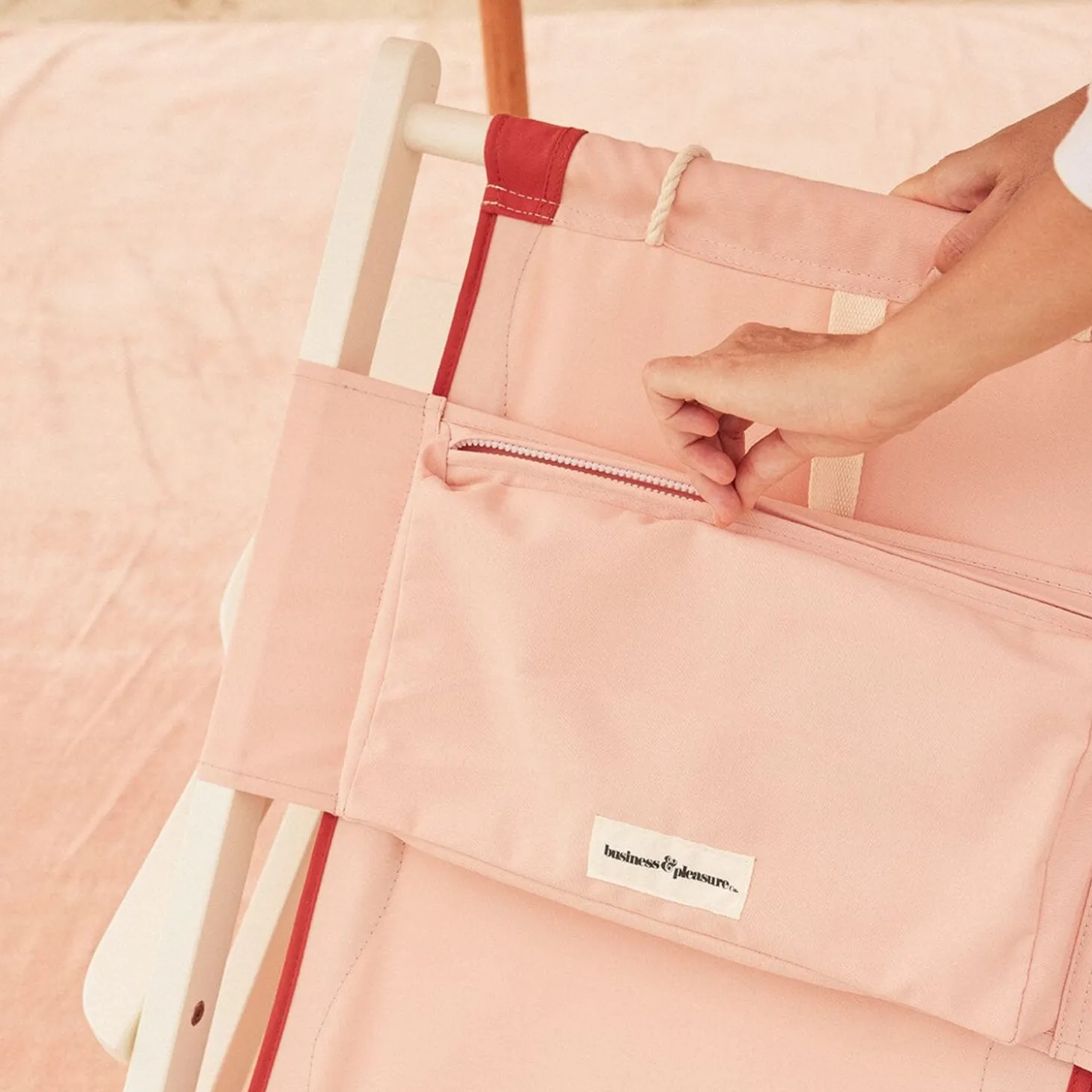 The Tommy Chair - White - Rivie Pink