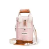 The Wine Cooler Tote Bag - Laurens Pink Stripe