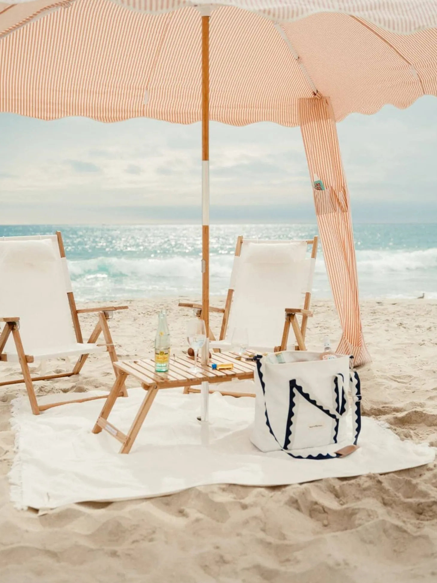 The Xl Cabana - Lauren'S Pink Stripe