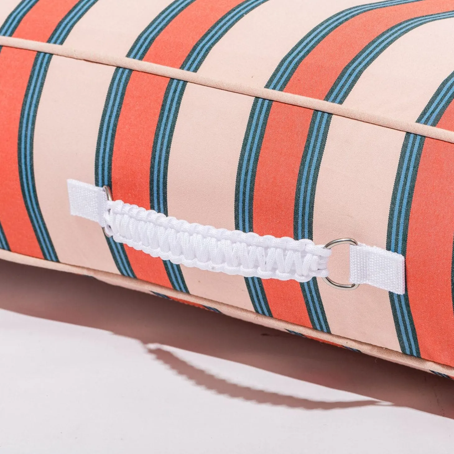 The Xl Pool Lounger - Bistro Dusty Pink Stripe