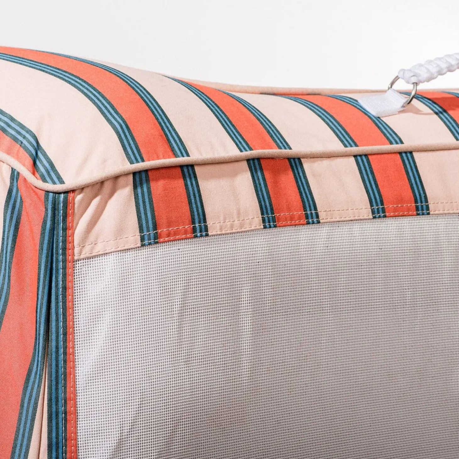 The Xl Pool Lounger - Bistro Dusty Pink Stripe