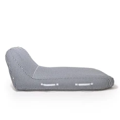 The Xl Pool Lounger - Laurens Navy Stripe